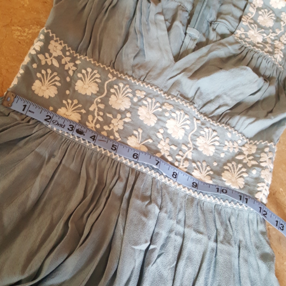 French Blue Embroidered Del Rio - Picture 4 of 7